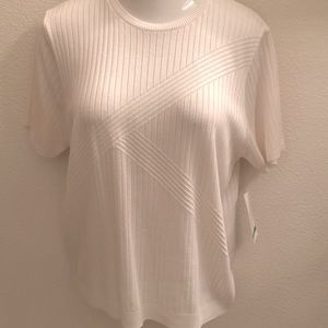 Women’s Ribbed Shell with Knitted Design